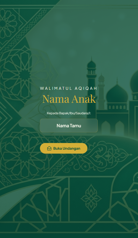 Aqiqah Digital Invitation